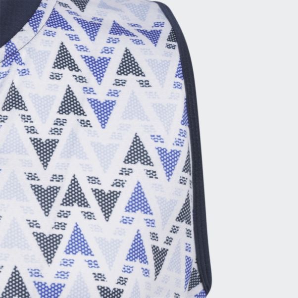 Polo Sans Manches Imprimé Heat.rdy Bleu Marine Adidas