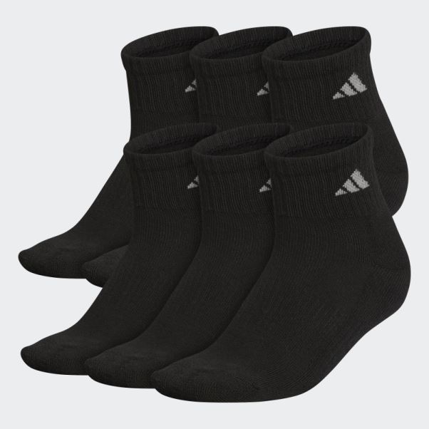 Adidas Chaussettes Athlétiques Coussinées 6 Paires Noir