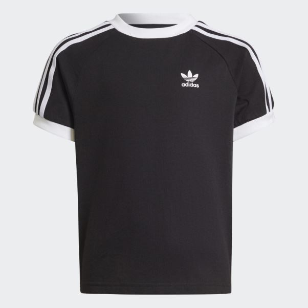 T-shirt Adicolor 3 Bandes Noir Adidas