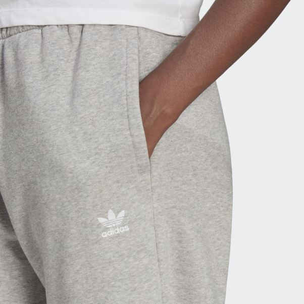 Adidas Pantalon De Jogging Polaire Adicolor Essentials Gris Moyen
