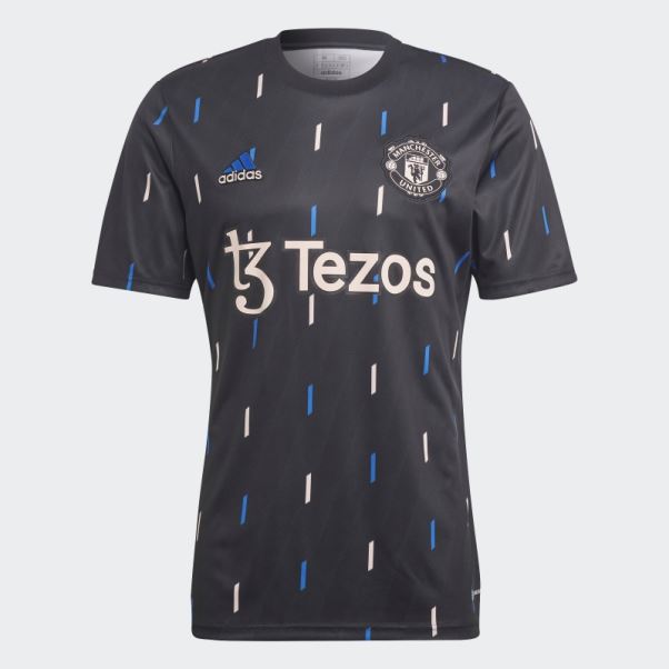 Maillot Pre-match Manchester United Adidas Noir
