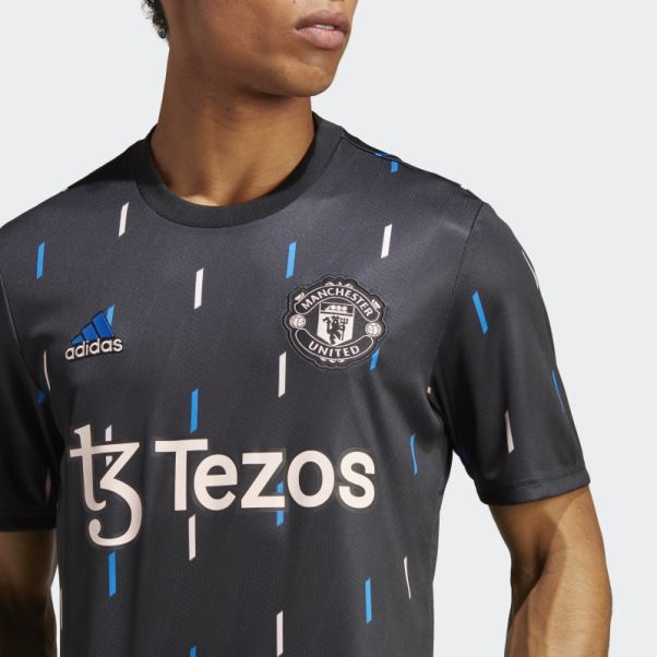 Maillot Pre-match Manchester United Adidas Noir