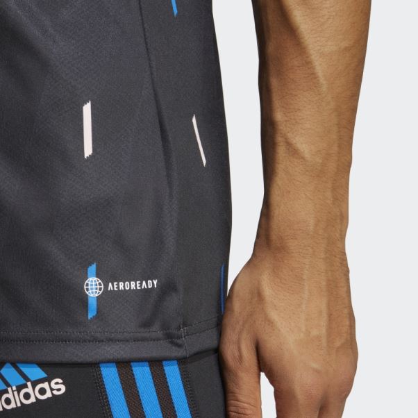 Maillot Pre-match Manchester United Adidas Noir