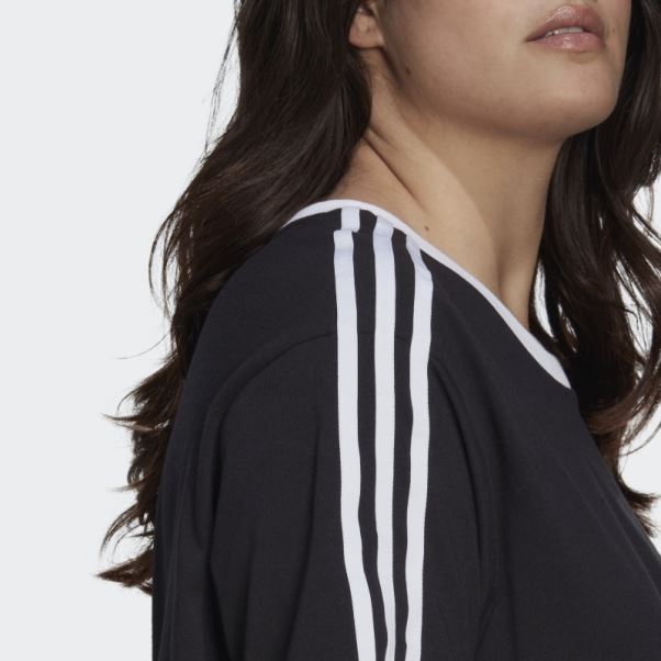 T-shirt Adidas Adicolor Classics 3 Bandes Noir (grande Taille)