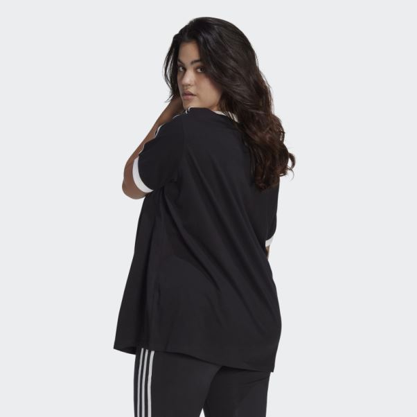 T-shirt Adidas Adicolor Classics à 3 Bandes Noir (grande Taille)