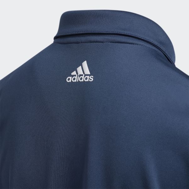 Adidas Polo 3 Bandes Bleu Marine