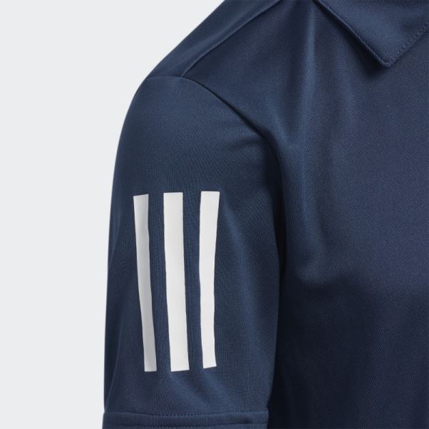 Adidas Polo 3 Bandes Bleu Marine