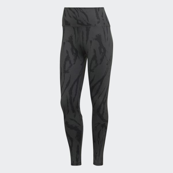 Leggings 7/8 En Carbone Optime Training Icones Adidas