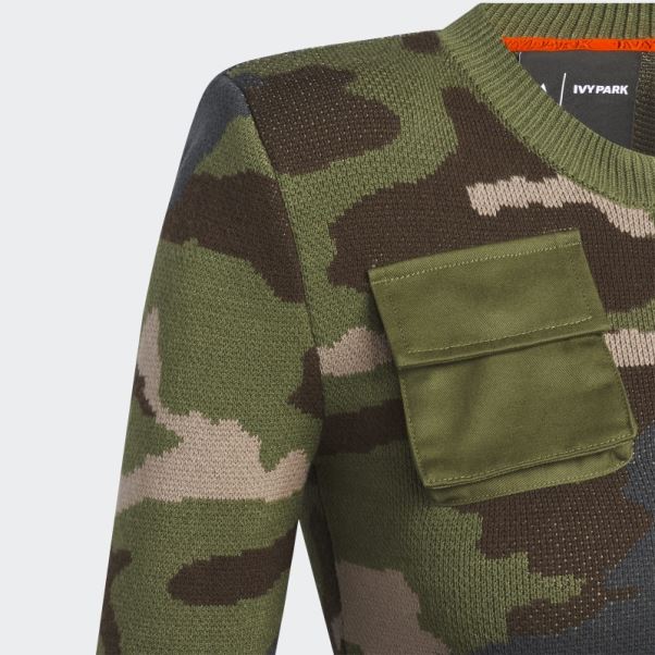 Adidas Haut Côtelé à Manches Longues Aop Camo