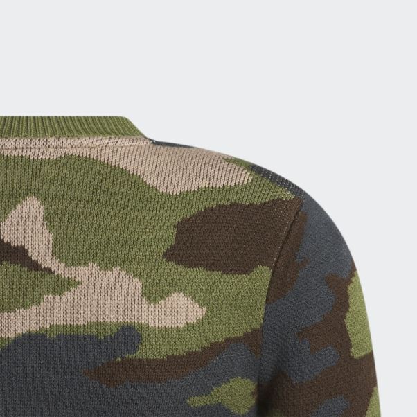 Adidas Haut Côtelé à Manches Longues Aop Camo