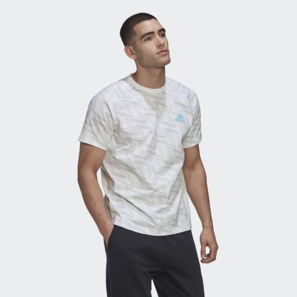 Conçu Pour Gameday Voyage T-shirt Blanc Adidas