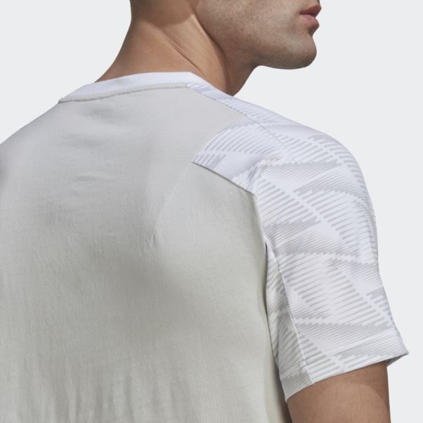 Conçu Pour Gameday Voyage T-shirt Blanc Adidas