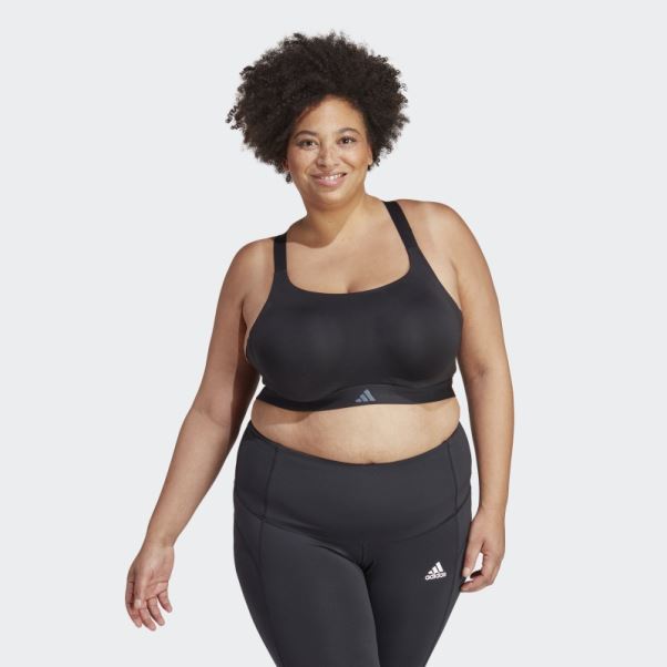 Soutien-gorge D'entraînement à Maintien élevé Adidas Impact Luxe Sur Mesure Noir (taille Plus)