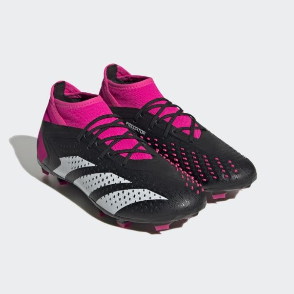 Predator Accuracy.1 Noir Crampons Pour Terrain Ferme Adidas