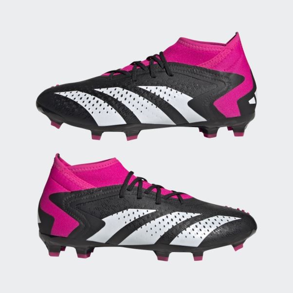Predator Accuracy.1 Noir Crampons Pour Terrain Ferme Adidas