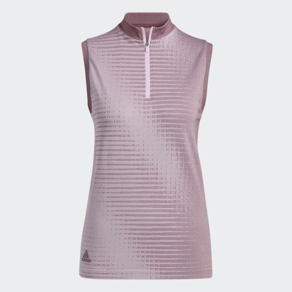 Polo Sans Manches Primeknit Adidas Bordeaux Mode