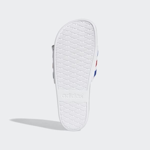 Adilette Claquettes Confort Ajustables Blanc Adidas