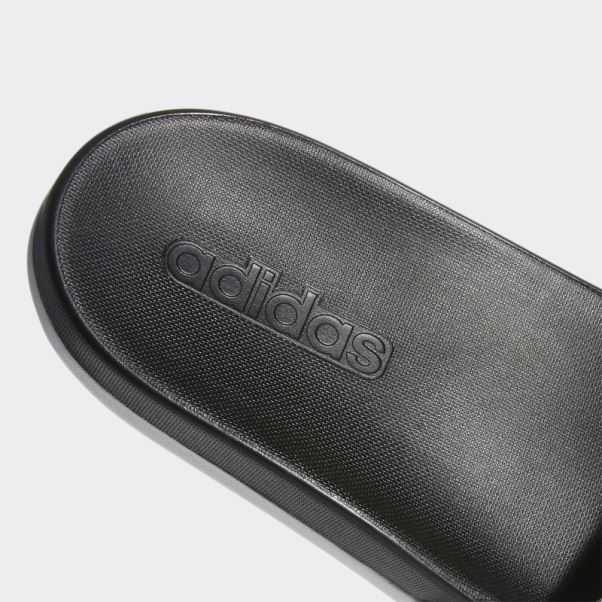 Claquettes Ajustables Adidas Adilette Comfort Blanches