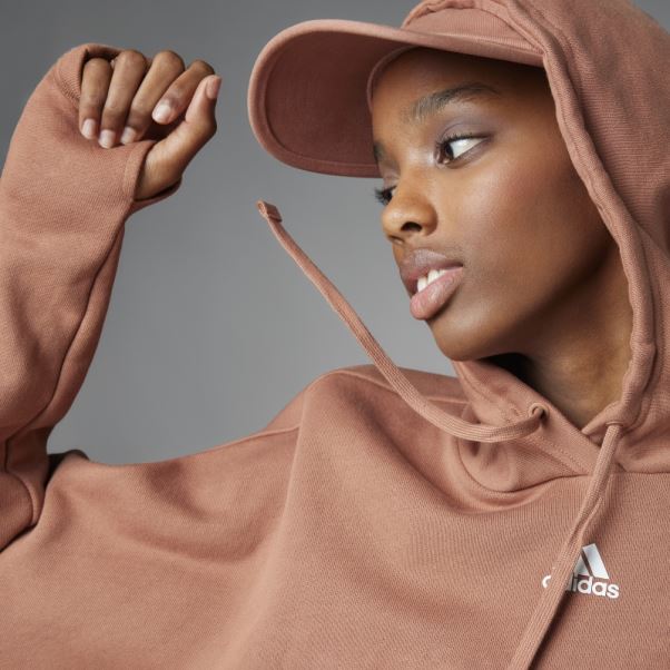 Sweat à Capuche Cropped Power Collectif Adidas Terre Battue