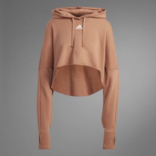 Sweat à Capuche Cropped Power Collectif Adidas Terre Battue