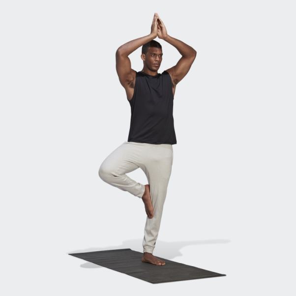 Aeroready Warm Yoga Fleece Training 7/8 Pantalon Adidas Gris