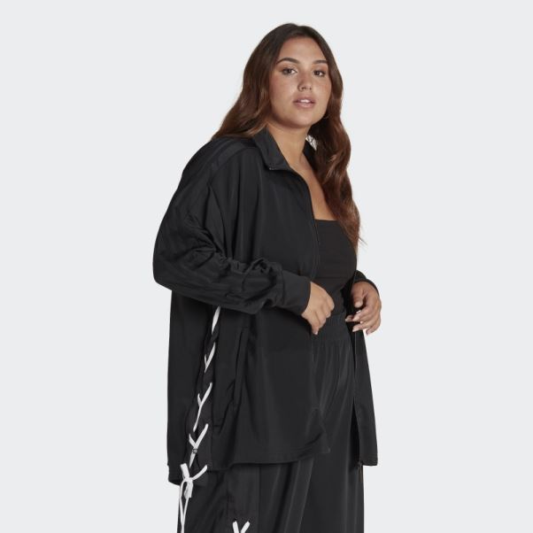 Veste De Survêtement Noire à Lacets Always Original (taille Plus) Adidas