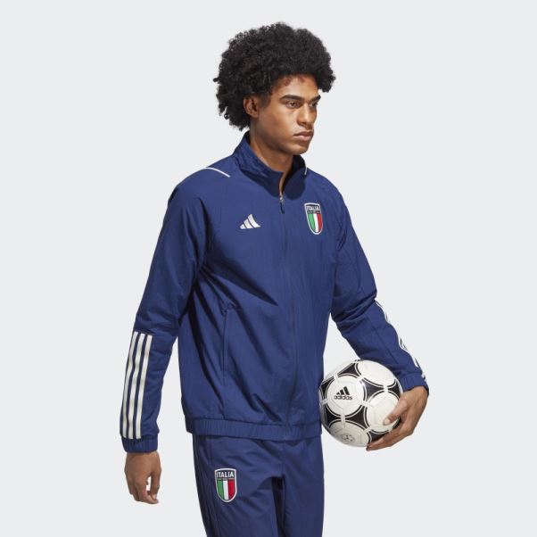 Hot Italy Tiro 23 Presentation Track Top Bleu Foncé Adidas