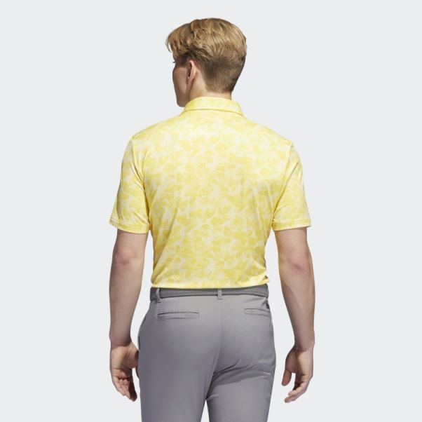 Polo Adidas Jaune à Imprimé Prisma