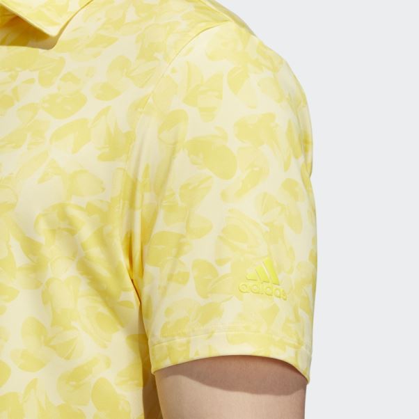 Polo Adidas Jaune à Imprimé Prisma