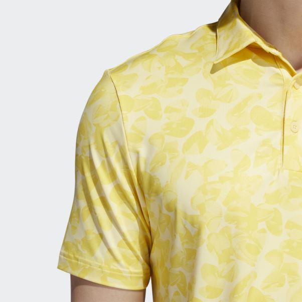 Polo Jaune Imprimé Prisma Adidas