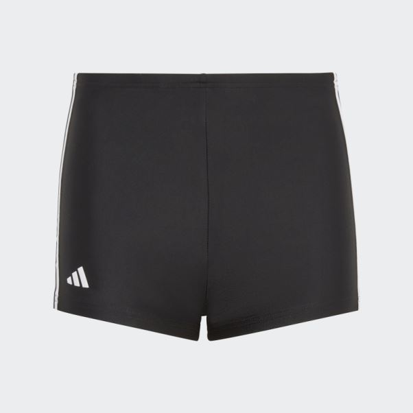 Boxer De Bain Classique à 3 Bandes Noir Adidas