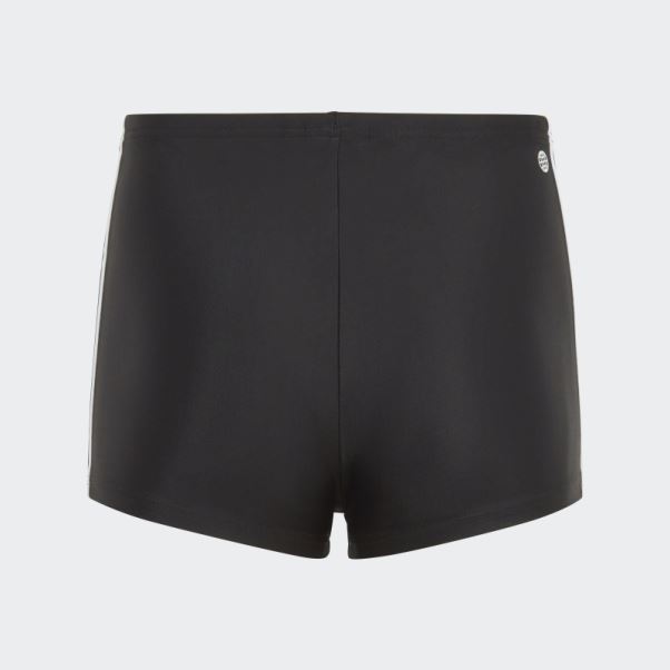 Boxer De Bain Classique à 3 Bandes Noir Adidas