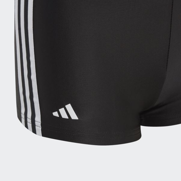 Boxer De Bain Classique à 3 Bandes Noir Adidas