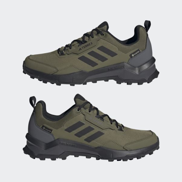 Chaussures De Randonnée Adidas Terrex Ax4 Gore-tex Olive