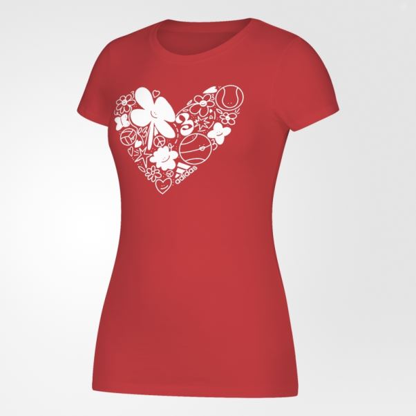 T-shirt Graphique Amusant Multicolore Adidas