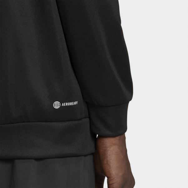 Train Essentials Veste D'entraînement Saisonnière Entièrement Zippée Adidas Noir