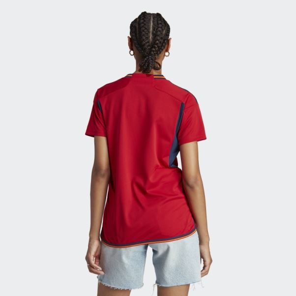Maillot Domicile Espagne 22 Rouge Adidas