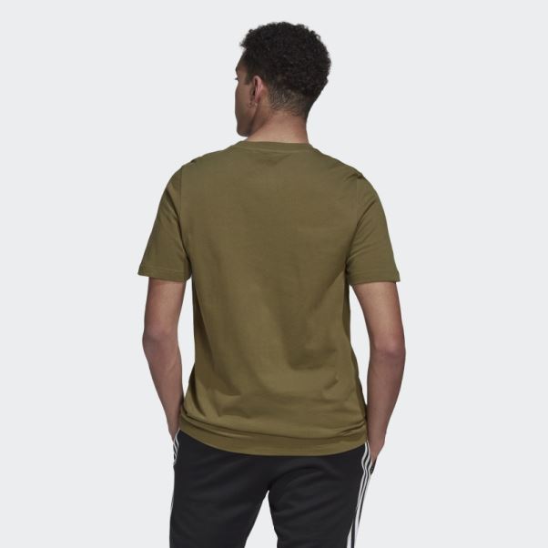 T-shirt Camouflage Graphique Adidas Olive