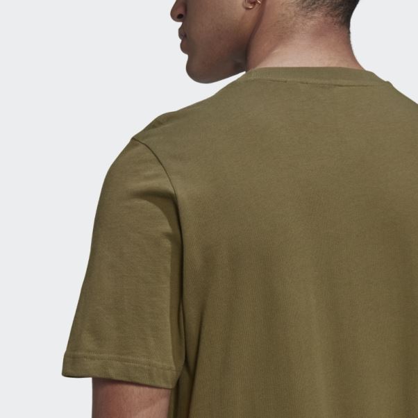 T-shirt Camouflage Graphique Adidas Olive
