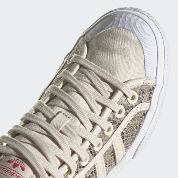 Nizza Plate-forme Mid Chaussures Blanc Adidas