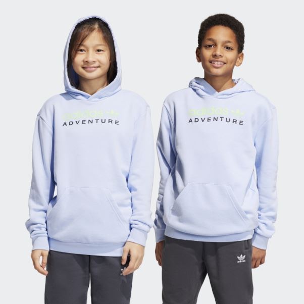 Bleu Aube Adidas Aventure Sweat à Capuche Chaud