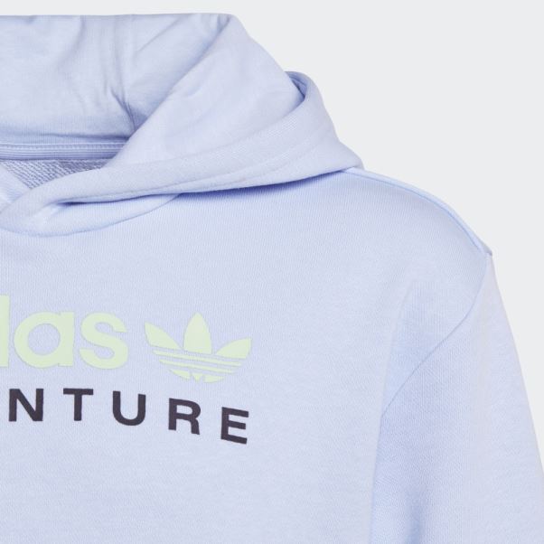 Bleu Aube Adidas Aventure Sweat à Capuche Chaud