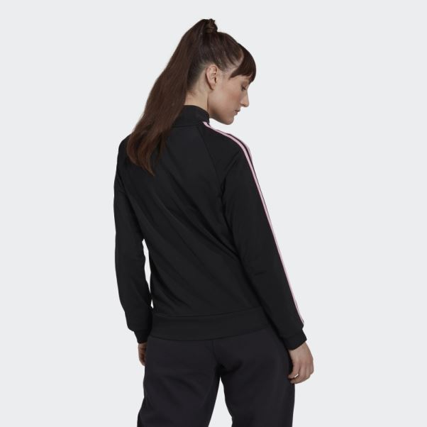 Veste De Survêtement Adidas Primegreen Essentials Warm-up Slim à 3 Bandes Noir