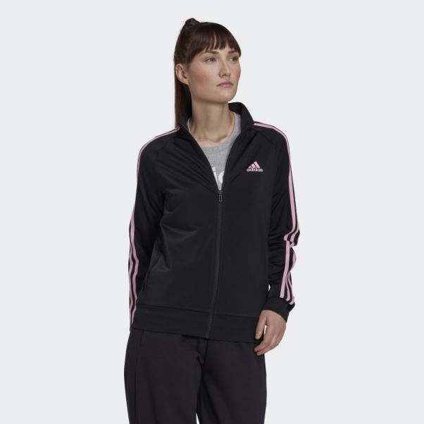 Veste De Survêtement Adidas Primegreen Essentials Warm-up Slim à 3 Bandes Noir