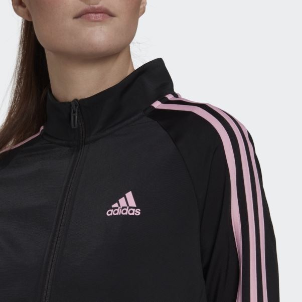Veste De Survêtement Adidas Primegreen Essentials Warm-up Slim à 3 Bandes Noir