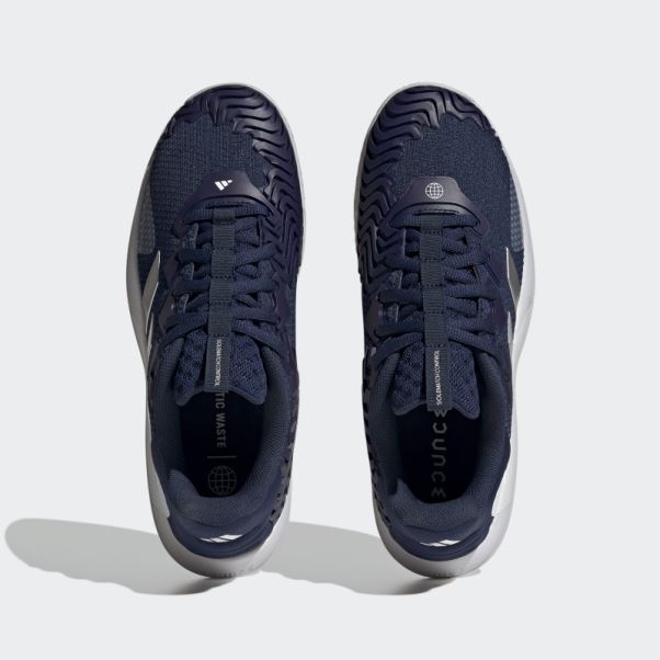 Chaussure De Tennis Solematch Control Adidas Bleu Marine