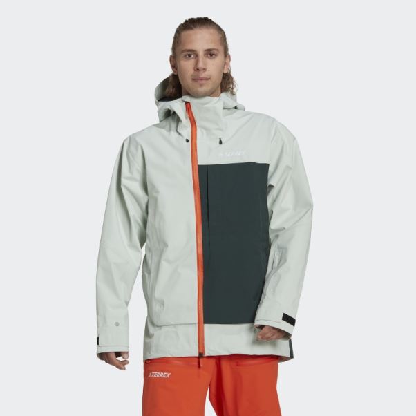 Veste De Snow Adidas Terrex Myshelter 3 Couches Gore Tex Vert