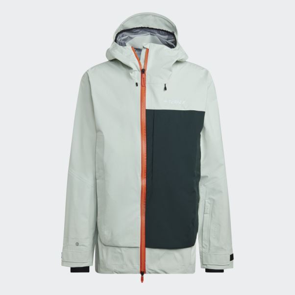 Veste De Snow Adidas Terrex Myshelter 3 Couches Gore Tex Vert