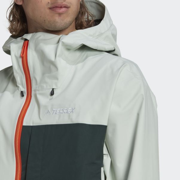Veste De Snow Adidas Terrex Myshelter 3 Couches Gore Tex Vert