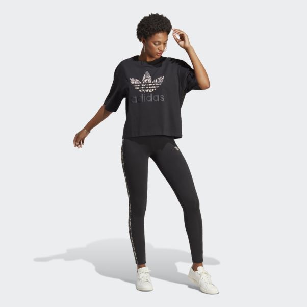 Tee Shirt Graphique Adidas Noir